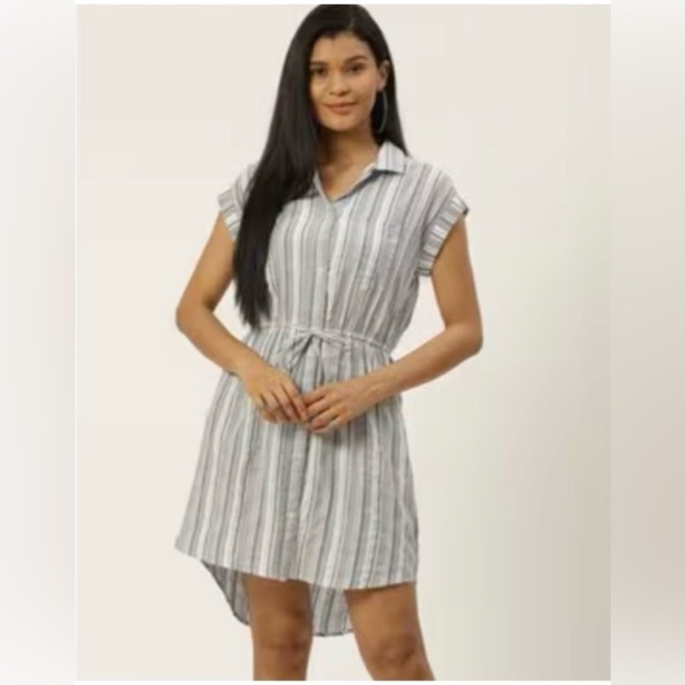 NWOT Japna Button Down Short Sleeve Dress/Medium